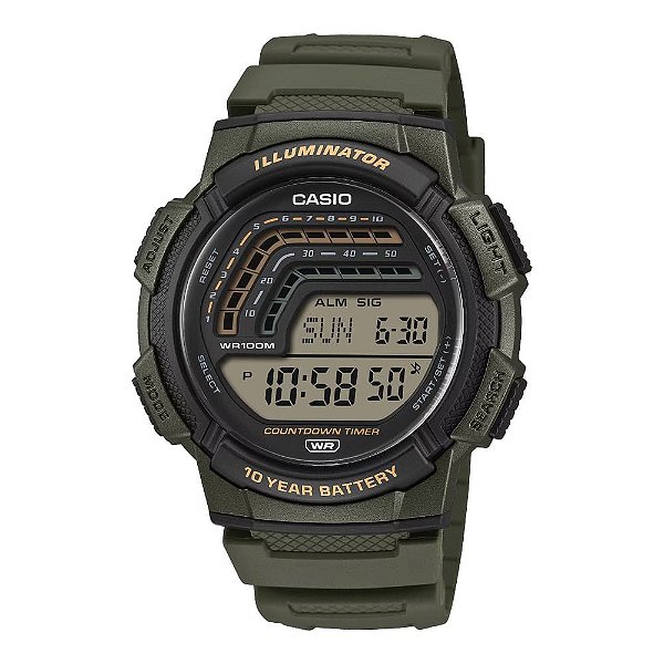 Relógio Casio Standard Masculino WS-1800-3AVDF