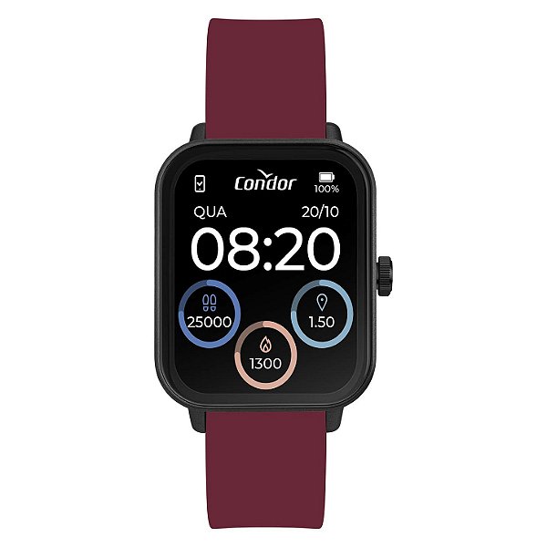 Relógio Smarts Feminino Condor Smart Preto - COSMART1AF/8N