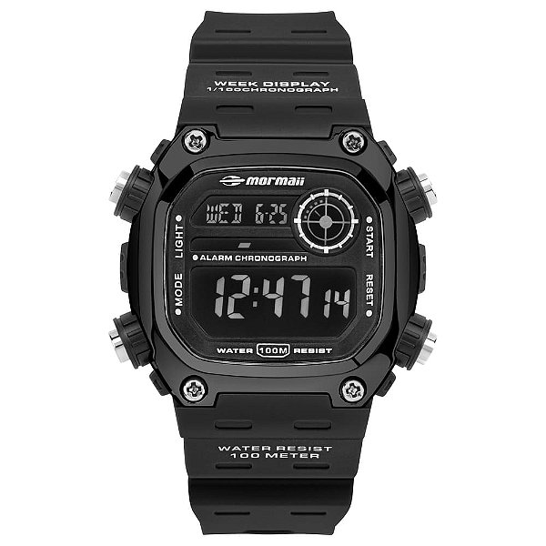 Relógio Mormaii Masculino Action Preto - M28800/8P