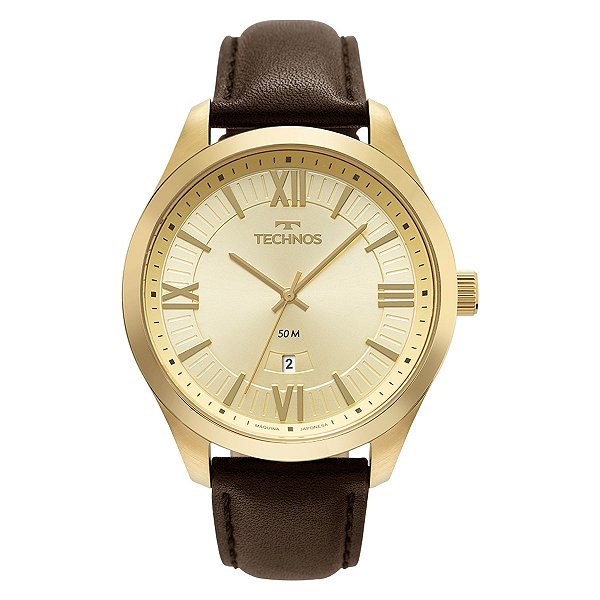 Relógio Technos Masculino Steel Dourado - 2115UEG/0X