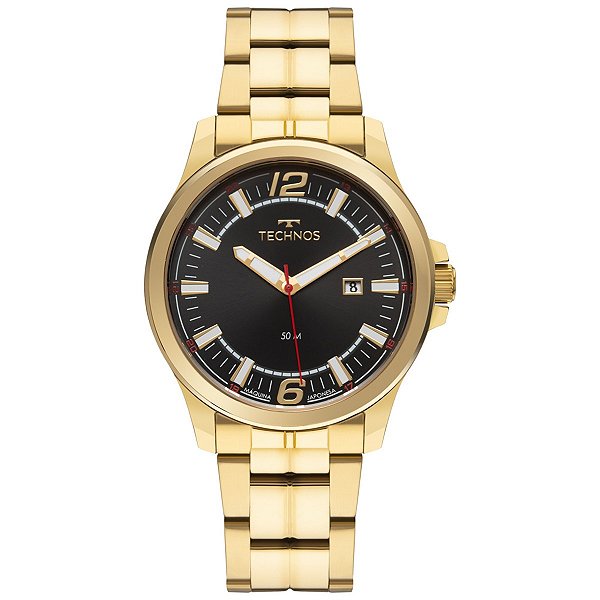 Relógio Technos Masculino Racer Dourado - 2115UES/1P