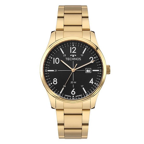 Relógio Technos Masculino Militar Dourado - 2115UCG/1P