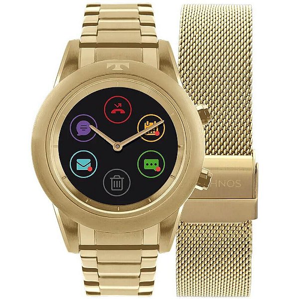 Relógio Smartwatch Technos Connect Duo Feminino P01AC/4P - Troca Pulseira