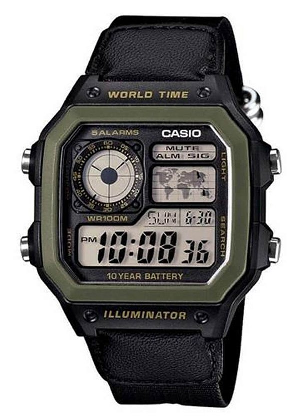 Relógio Casio Masculino Standard AE-1200WHB-1BVDF.