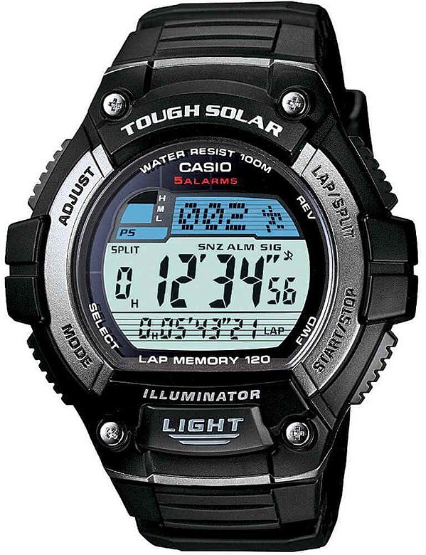 Relógio Casio Masculino Tough Solar W-S220-1AVDF