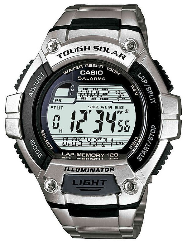 Relógio Casio Masculino Tough Solar W-S220D-1AVDF