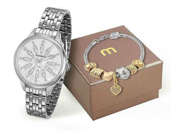 Relógio Mondaine Feminino 99166L0MVNE1K2 + Pulseira