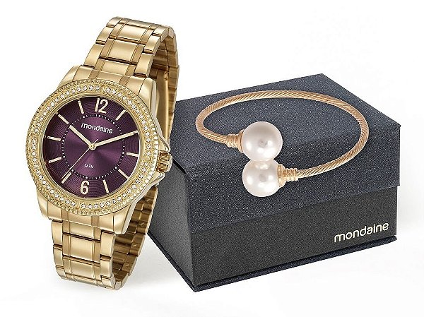 Relógio Mondaine Feminino 53601LPMVDE1K1 + pulseira