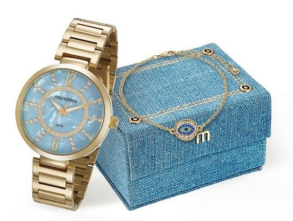 Relógio Mondaine Feminino 53617LPMKDE1K1 + pulseira