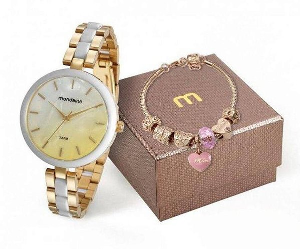 Relógio Mondaine Feminino 76681LPMVDE1K1 + pulseira