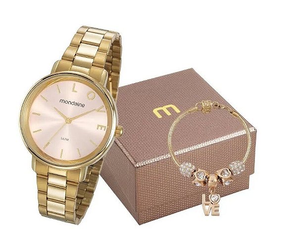 Relógio Mondaine Feminino 53761LPMKDE1K1 com pulseira