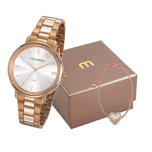 Relógio Mondaine Feminino 53761LPMKRE2K1 com pulseira