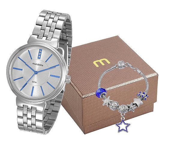 Relógio Mondaine Feminino 94970L0MVNE1K1 com pulseira