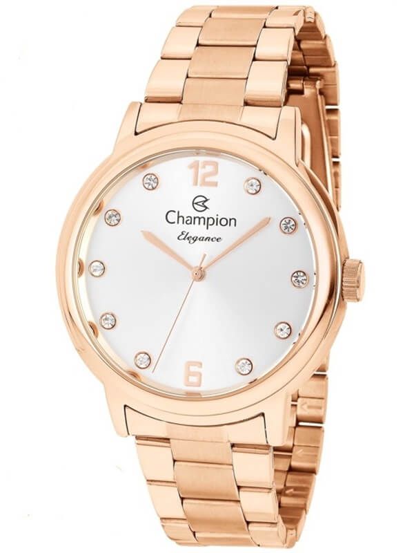 Relógio Champion Feminino Elegance CN28437Z Rosê