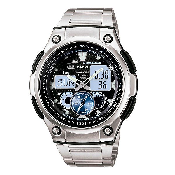 Relógio Casio Masculino Standard AQ-190WD-1AVDF