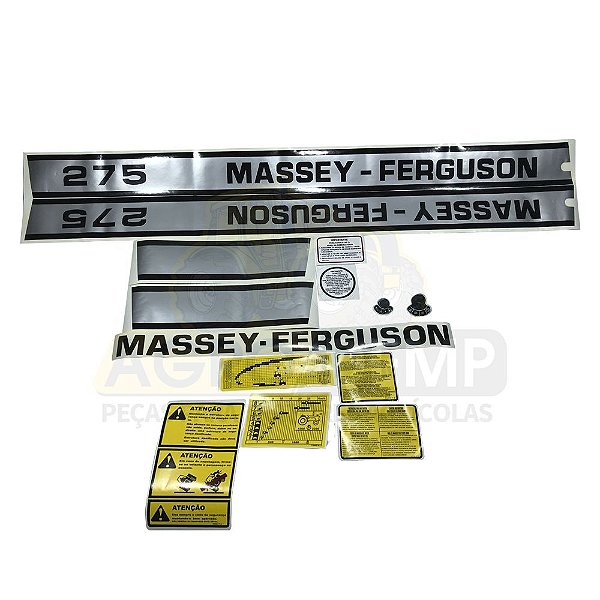 JOGO DE DECALQUE ADESIVOS - MASSEY FERGUSON 50X - 2730826 - Agrodemp  Tratores, Loja de Peças para Tratores