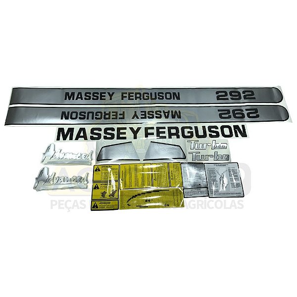 JOGO DE DECALQUE ADESIVO - MASSEY FERGUSON 292 ADVANCED TURBO - 243002