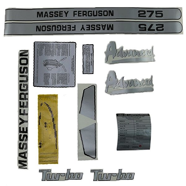 KIT JOGO DE DECALQUE (TRATORMOTOS) - MASSEY FERGUSON 275 ADV - T0243063