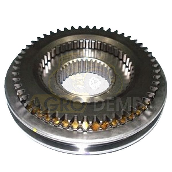 CONJUNTO SINCRONIZADO DA TRANSMISSÃO 12 VELOCIDADES DE ALTA E BAIXA (FORMATOS DA PEÇA - 33 ESTRIAS INTERNAS - 3 MOLAS) - MASSEY FERGUSON 265 À 5320 - 039410
