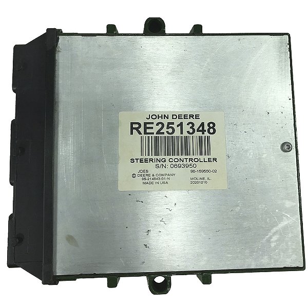 MODULO ECU - UNIDADE CONTROLE ELETRONICO DA DIREÇÃO (USADO) - JOHN DEERE 7185J / 7195J / 7205J / 7210J / 7215J / 7225J / 7230J / 7715 / 7815 - RE231728 / RE240027 / RE251348