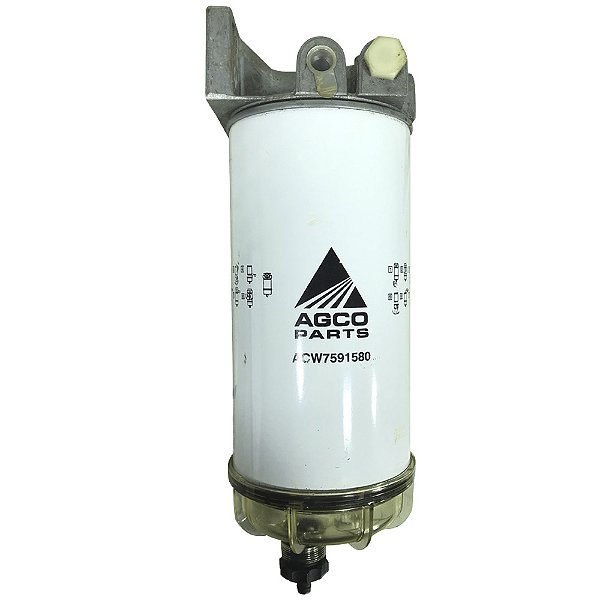 PRE FILTRO COMBUSTIVEL COMPLETO COM SUPORTE E SEDIMENTADOR (AGCO PARTS ORIGINAL) VALTRA / MASSEY FERGUSON - ACW7591580 / ACW7591510
