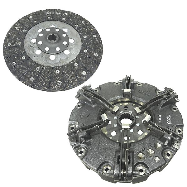 PLATO EMBREAGEM DUPLA COM DISCO EXTERNO (ORIGINAL LUK) VALTRA BL77 / BL88 - 685 / 785 - 230002110 / 223002110 / 83063502