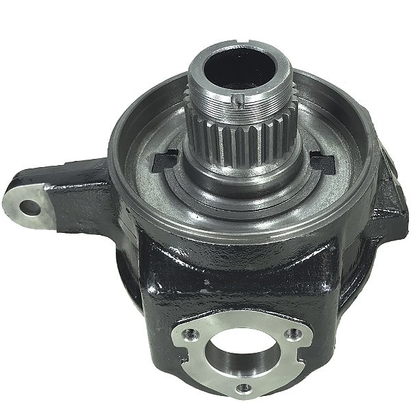 CUBO DIANTEIRO MANGA DE EIXO - CARCAÇA DE ARTICULAÇAO (FRESADA - 4X4 - LADO DIREITO - CANAPARTS) NEW HOLLAND 7630 - TL70 / TL80 / TL90 / TL100 - TL75E / TL85E / TL95E (CUBO MAIOR COM DENTES) - TL5.80 / TL5.90 / TL5.100 - CP-0172 / 5171549 / 5171553