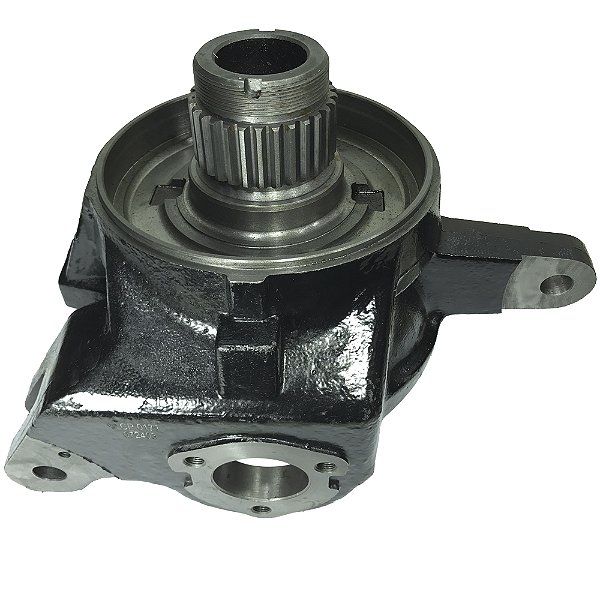 CUBO DIANTEIRO MANGA DE EIXO - CARCAÇA DE ARTICULAÇAO (FRESADA - 4X4 - LADO ESQUERDO - CANAPARTS) NEW HOLLAND 7630 - TL70 / TL80 / TL90 / TL100 - TL75E / TL85E / TL95E (CUBO MAIOR COM DENTES) - TL5.80 / TL5.90 / TL5.100 - CP-0171 - 5171533 - 5171552