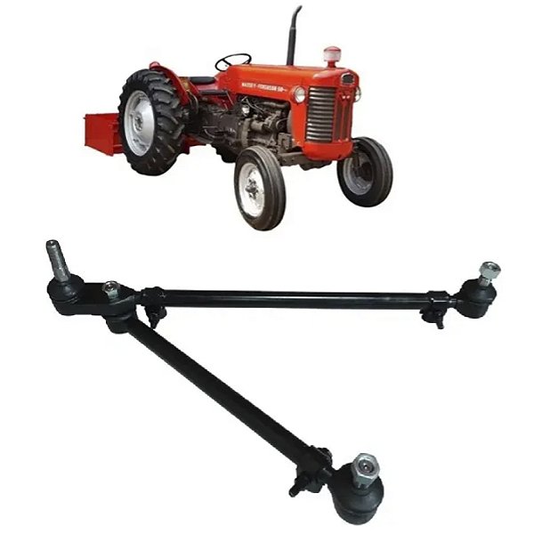 KIT BARRAS DE DIRECAO (SISTEMA TORRINHA) TRATOR MASSEY FERGUSON 50X / 55X / 65X (ANTIGO) - 487363 / 487400