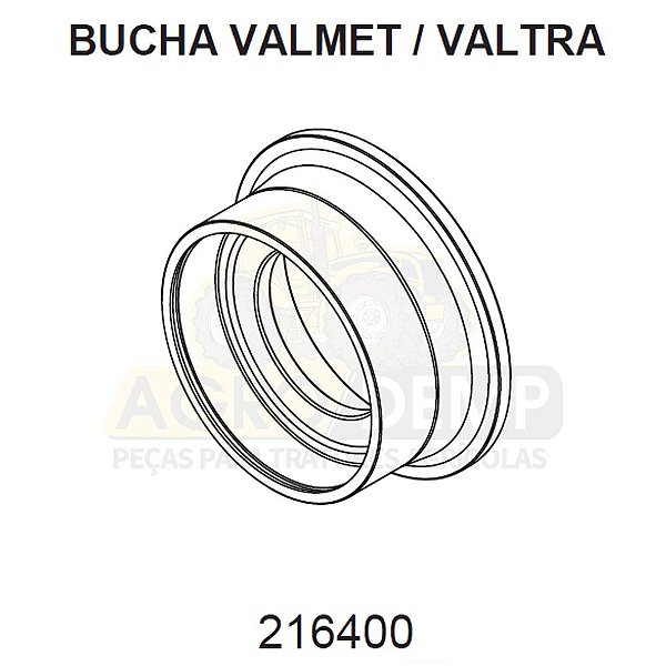 BUCHA DA EMBREAGEM DUPLA DE ACIONAMENTO - VALTRA / VALMET 685C / 685F / 785C / 785F / BF65 / BF75 - 216400