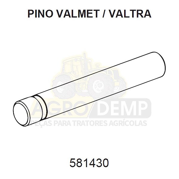 EIXO DO DIFERENCIAL - VALTRA / VALMET 685C / 685F / 785C / 785F / BF65 E BF75 - 581430