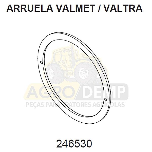 ANEL DE ENCOSTO - VALTRA / VALMET 1280R E 1580 - 246530