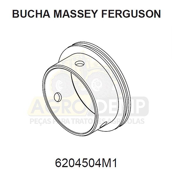 BUCHA CAVALETE DA TDP APL359 - MASSEY FERGUSON 660 / 680 / 7150 / 7170 / 7180 | MAXION 9170 - 6204504