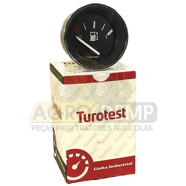 INDICADOR DE COMBUSTÍVEL DO PAINEL (60MM - TUROTEST) - MASSEY FERGUSON 4265 / 4275 / 4283 / 4290 / 4291 / 4292 / 4297 / 4299 -  7140 / 7150 / 7160 / 7170 / 7180 - 6218011