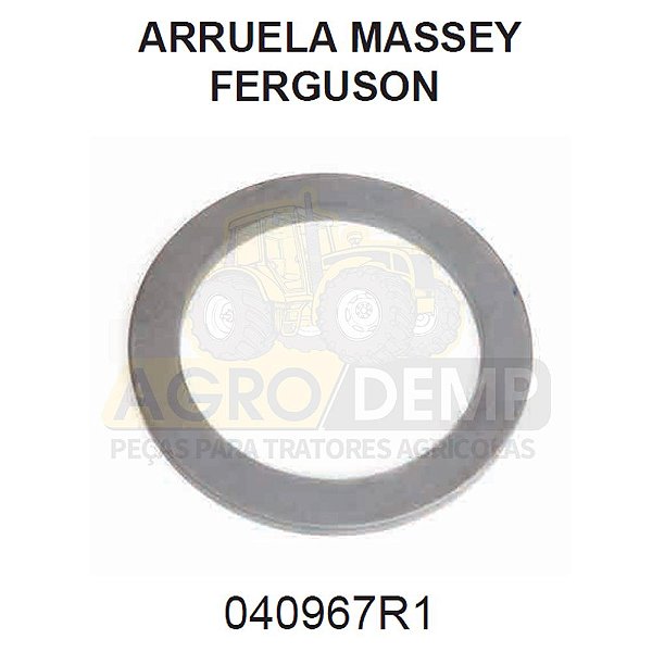 ARRUELA DO CONJUNTO SUPORTE DO EIXO DIANTEIRO (TRAÇÃO CARRARO) - MASSEY FERGUSON 297 / 299 / 610 / 620 / 630 / 640 E 650 - 040967