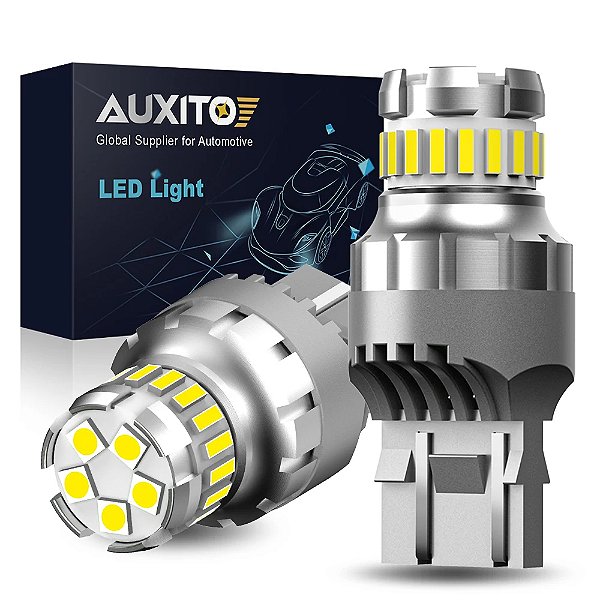 Kit Led Drl Pingão T20 7443 Lanterna Diurna Super Branca