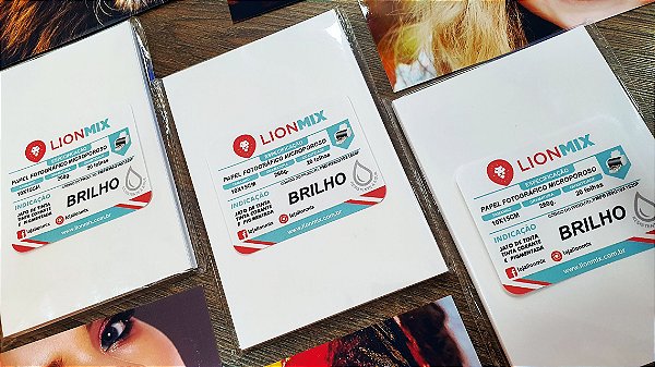 PAPEL FOTOGRÁFICO BRILHO MICROPOROSO 260G. - 10X15CM - PCT 20 FOLHAS