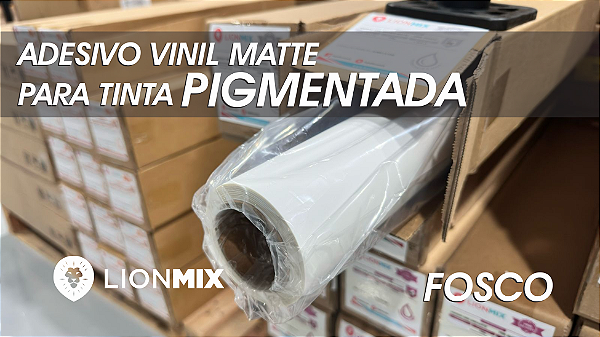 BOPP ADESIVO MATTE (FOSCO) PARA TINTA PIGMENTADA ROLO  - 61CM Larg. com 10m