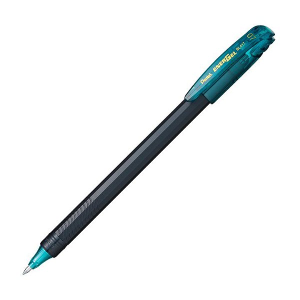 Caneta Gel Energel Makkuro Azul Turquesa 0,7 mm Pentel Ref: BL417-S3