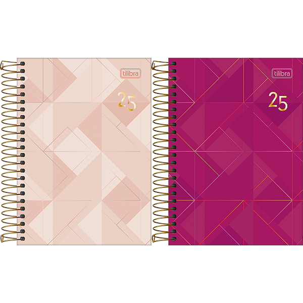 Agenda 2025 Executivo Spot Feminina Diária Espiral Capa Dura M5 (12,9 X 18,7cm) 200 Folhas Tilibra Ref: 179361