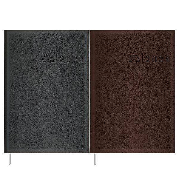 Agenda 2024 Executiva Advogado Costurada Capa Couro M6 (14,5 X 20,5cm) 192 Folhas Tilibra Ref: 123986