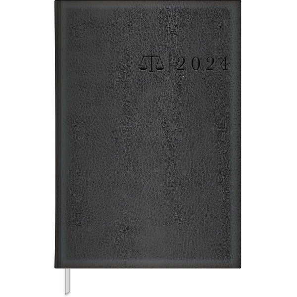 Agenda 2024 Executiva Advogado Costurada Capa Couro M6 (14,5 X 20,5cm) 192 Folhas Tilibra Ref: 123986