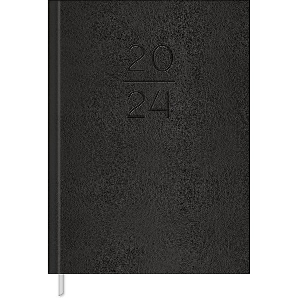 Agenda 2024 Executiva Master Costurada Capa Couro M4 (12,3 X 16,6cm) 176 Folhas Tilibra Ref: 125261