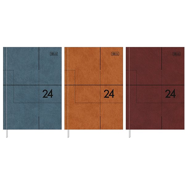 Agenda 2026 Executivo Pratika Cores Diária Costurada Capa Dura M6 (14,5 X 20,5cm) 176 Folhas Tilibra Ref: 120081