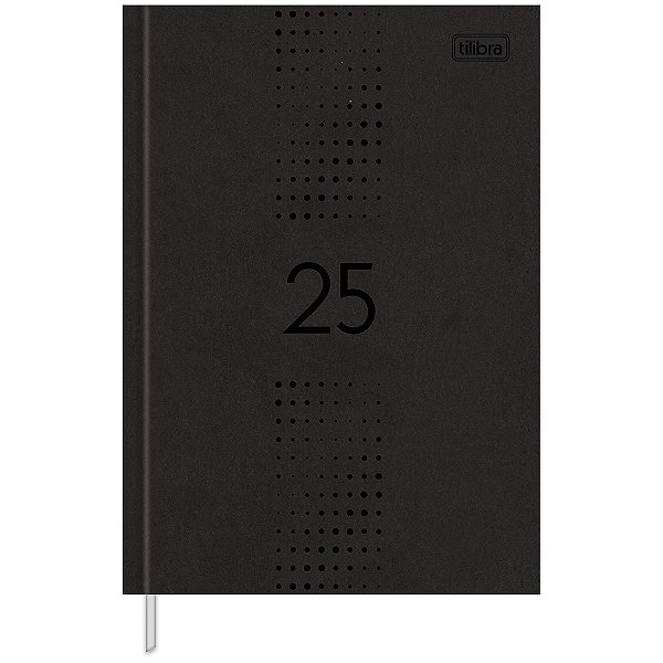 Agenda 2026 Executivo Pratika Preto Diária Costurada Capa Dura M6 (14,5 X 20,5cm) 176 Folhas Tilibra Ref: 126144