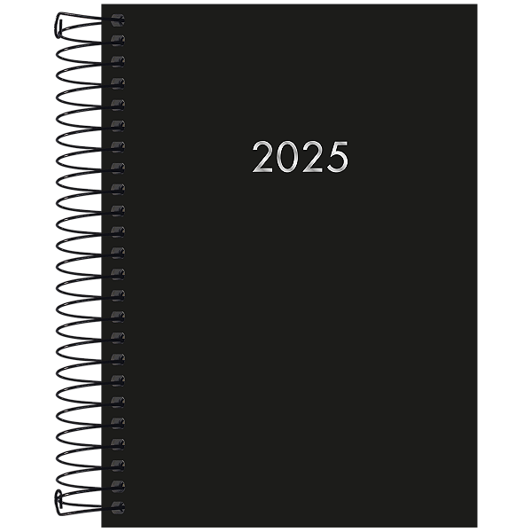 Agenda 2025 Executivo Napoli Espiral Capa Dura M5 (12,9 X 18,7cm) 176 Folhas Tilibra Ref: 130095