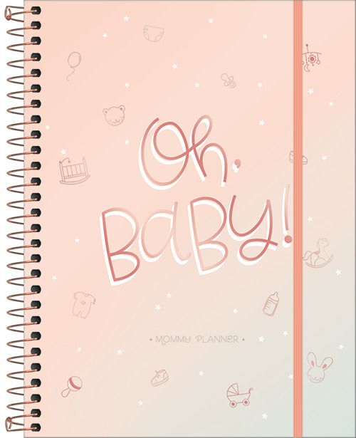 Agenda Permanante Planner Mommy Espiral Capa Dura M7 (177 x 240 mm) 80 folhas Tilibra Ref: 292397