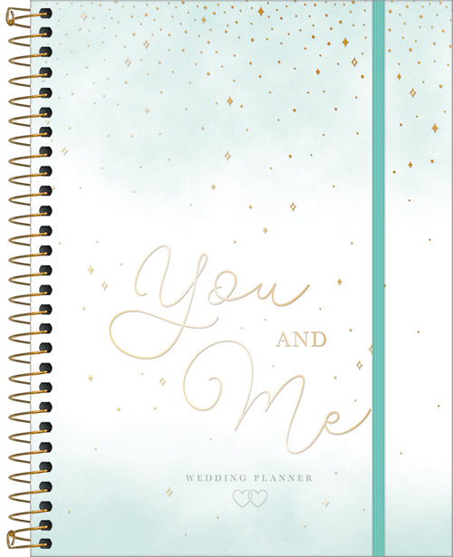 Agenda Permanante Planner Wedding Espiral Capa Dura M7 (177 x 240 mm) 80 folhas Tilibra Ref: 292389