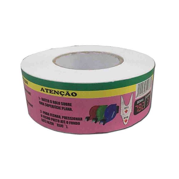 Bobina de Etiqueta para Senha com 3 Dígitos com 2000 Números