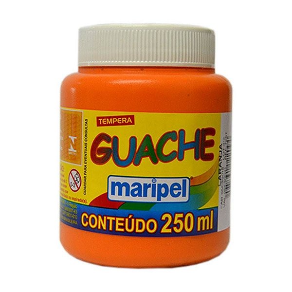 Tinta Guache Maripel 250 ml Laranja Ref: 7257